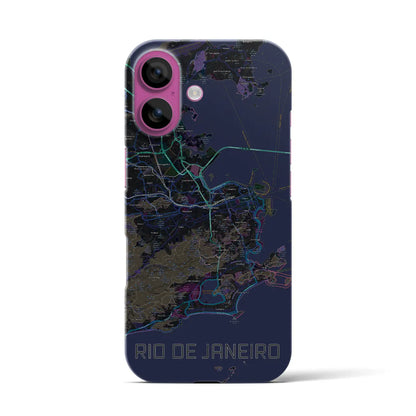 【リオデジャネイロ（ブラジル）】地図柄iPhoneケース（バックカバータイプ）
