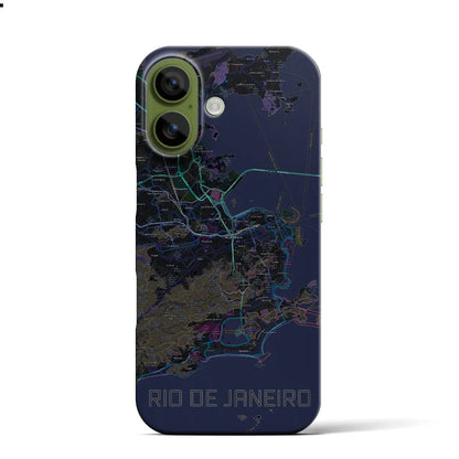 【リオデジャネイロ（ブラジル）】地図柄iPhoneケース（バックカバータイプ）