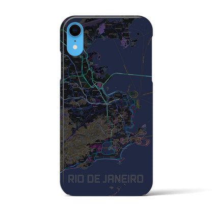 【リオデジャネイロ（ブラジル）】地図柄iPhoneケース（バックカバータイプ）