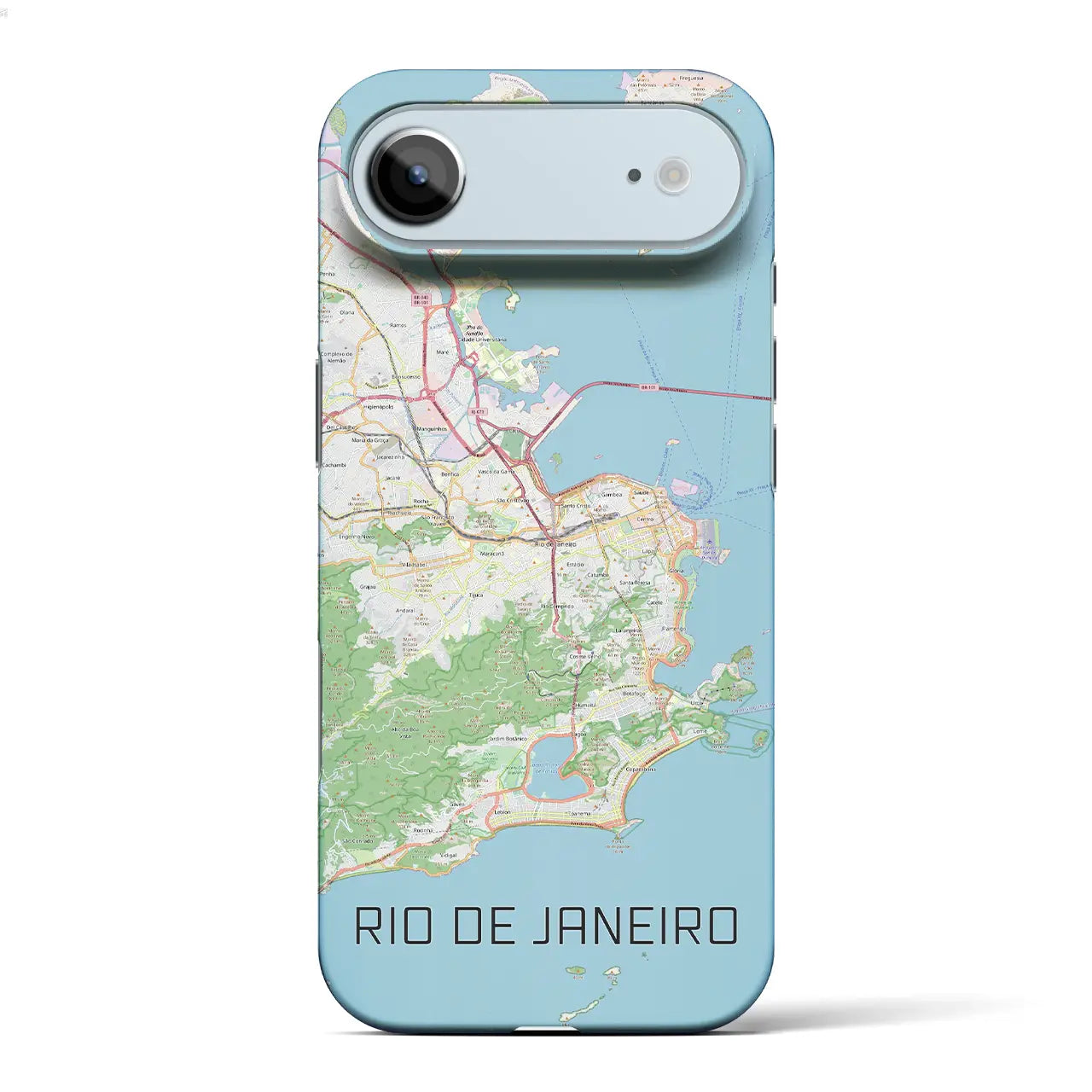 【リオデジャネイロ（ブラジル）】地図柄iPhoneケース（バックカバータイプ）