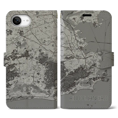 【リオデジャネイロ（ブラジル）】地図柄iPhoneケース（手帳タイプ）
