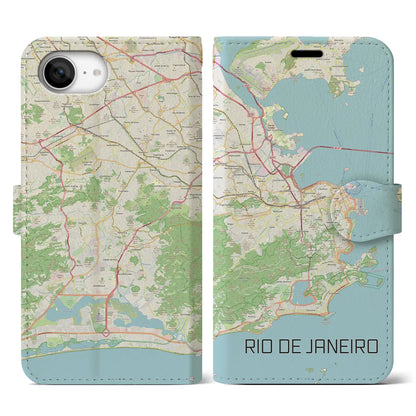 【リオデジャネイロ（ブラジル）】地図柄iPhoneケース（手帳タイプ）