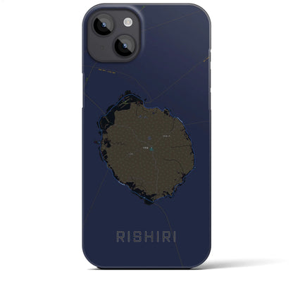 【利尻（北海道）】地図柄iPhoneケース（バックカバータイプ）