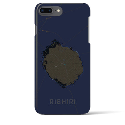 【利尻（北海道）】地図柄iPhoneケース（バックカバータイプ）