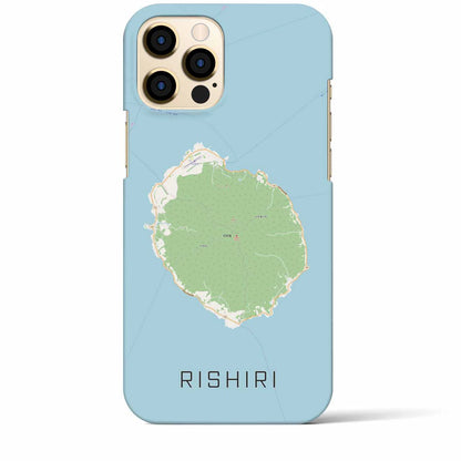 【利尻（北海道）】地図柄iPhoneケース（バックカバータイプ）