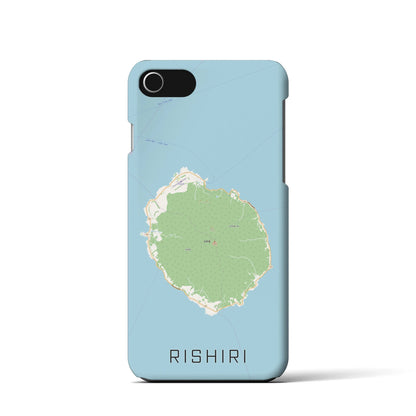 【利尻（北海道）】地図柄iPhoneケース（バックカバータイプ）