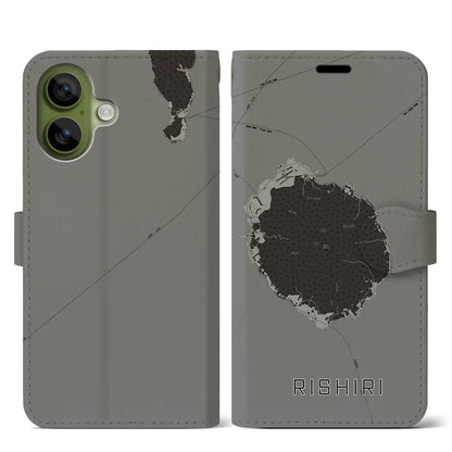 【利尻（北海道）】地図柄iPhoneケース（手帳タイプ）