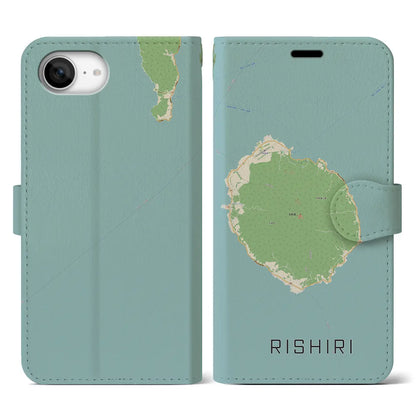 【利尻（北海道）】地図柄iPhoneケース（手帳タイプ）