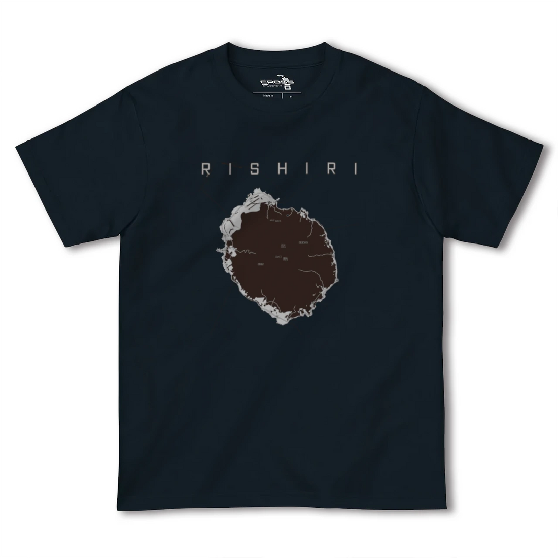 【利尻(北海道)】地図柄ヘビーウェイトTシャツ