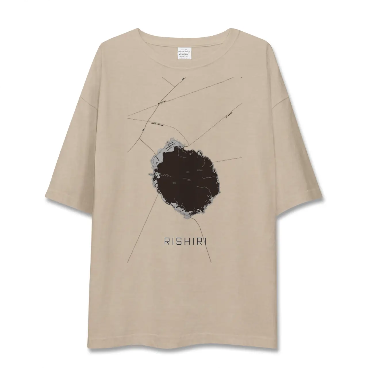【利尻（北海道）】地図柄ビッグシルエットTシャツ