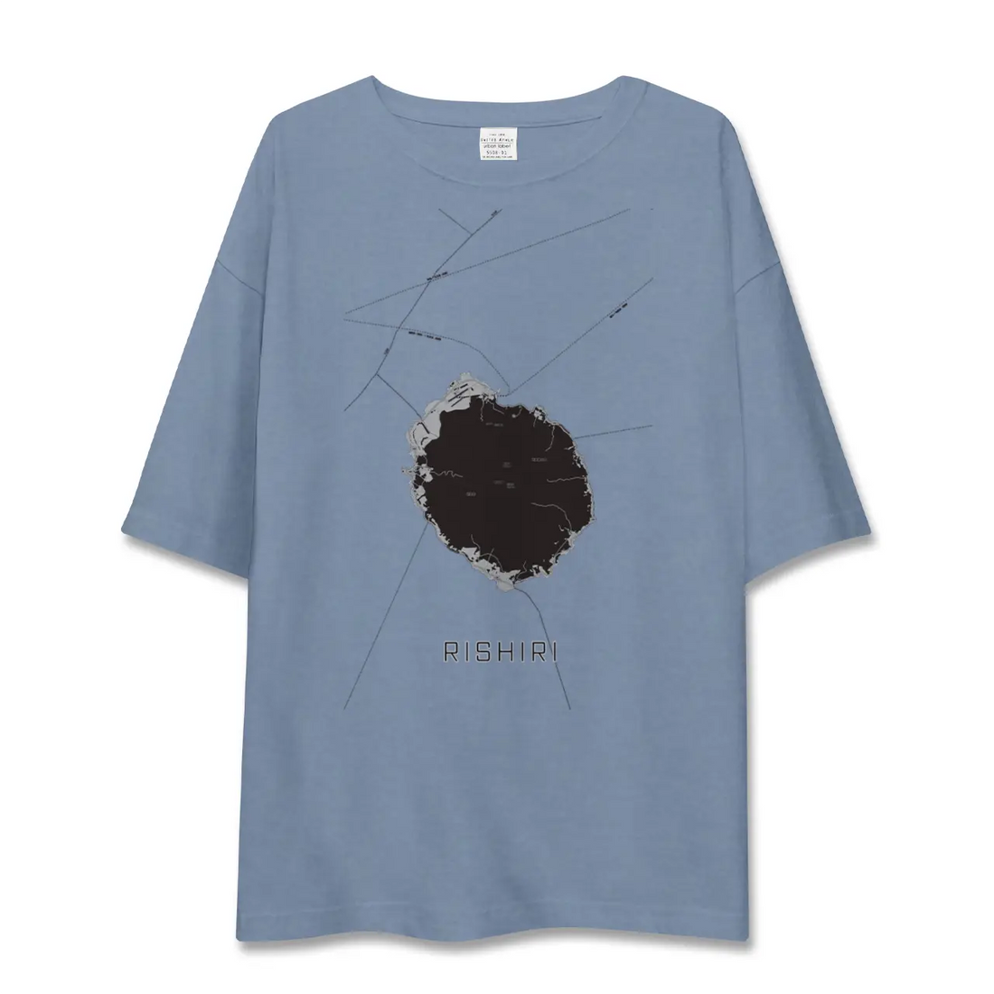 【利尻（北海道）】地図柄ビッグシルエットTシャツ
