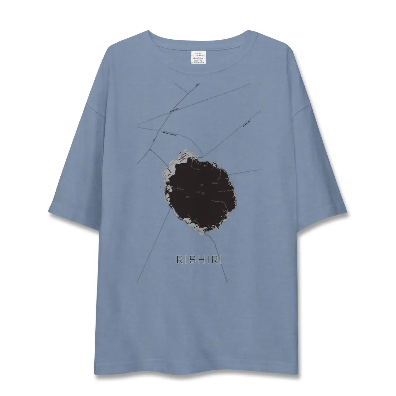 【利尻（北海道）】地図柄ビッグシルエットTシャツ