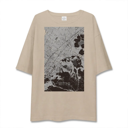 【栗東（滋賀県）】地図柄ビッグシルエットTシャツ