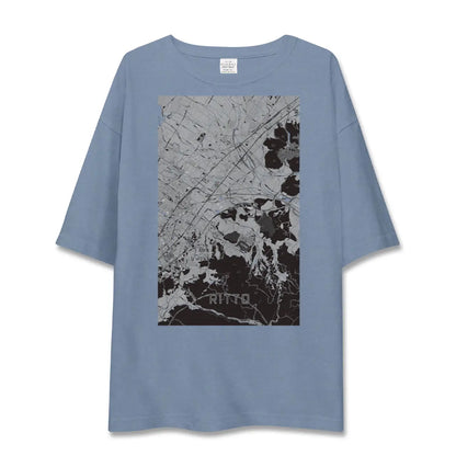 【栗東（滋賀県）】地図柄ビッグシルエットTシャツ