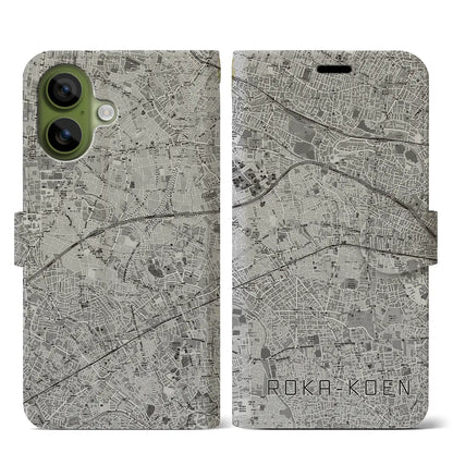 【芦花公園（東京都）】地図柄iPhoneケース（手帳タイプ）