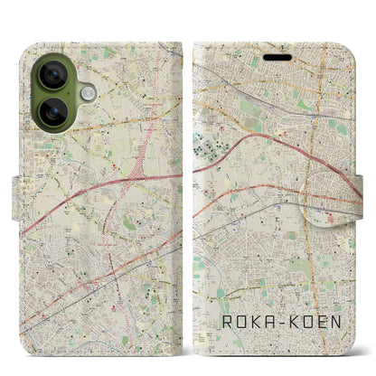 【芦花公園（東京都）】地図柄iPhoneケース（手帳タイプ）