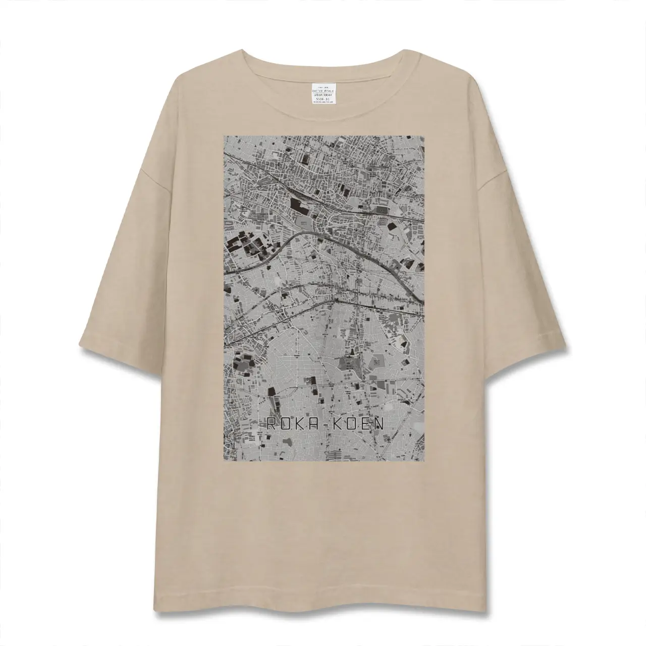【芦花公園（東京都）】地図柄ビッグシルエットTシャツ