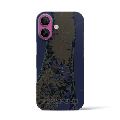 【六ヶ所（青森県）】地図柄iPhoneケース（バックカバータイプ）