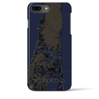 【六ヶ所（青森県）】地図柄iPhoneケース（バックカバータイプ）