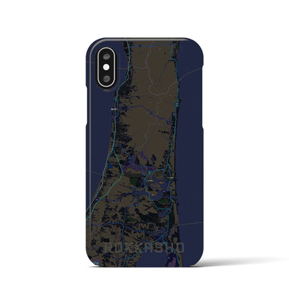 【六ヶ所（青森県）】地図柄iPhoneケース（バックカバータイプ）