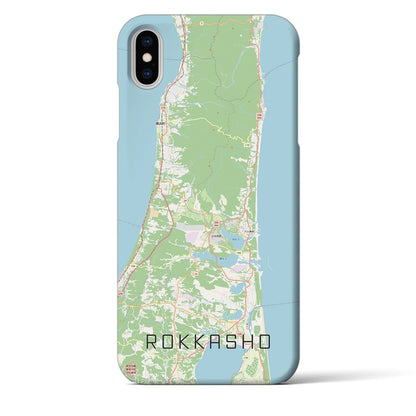 【六ヶ所（青森県）】地図柄iPhoneケース（バックカバータイプ）