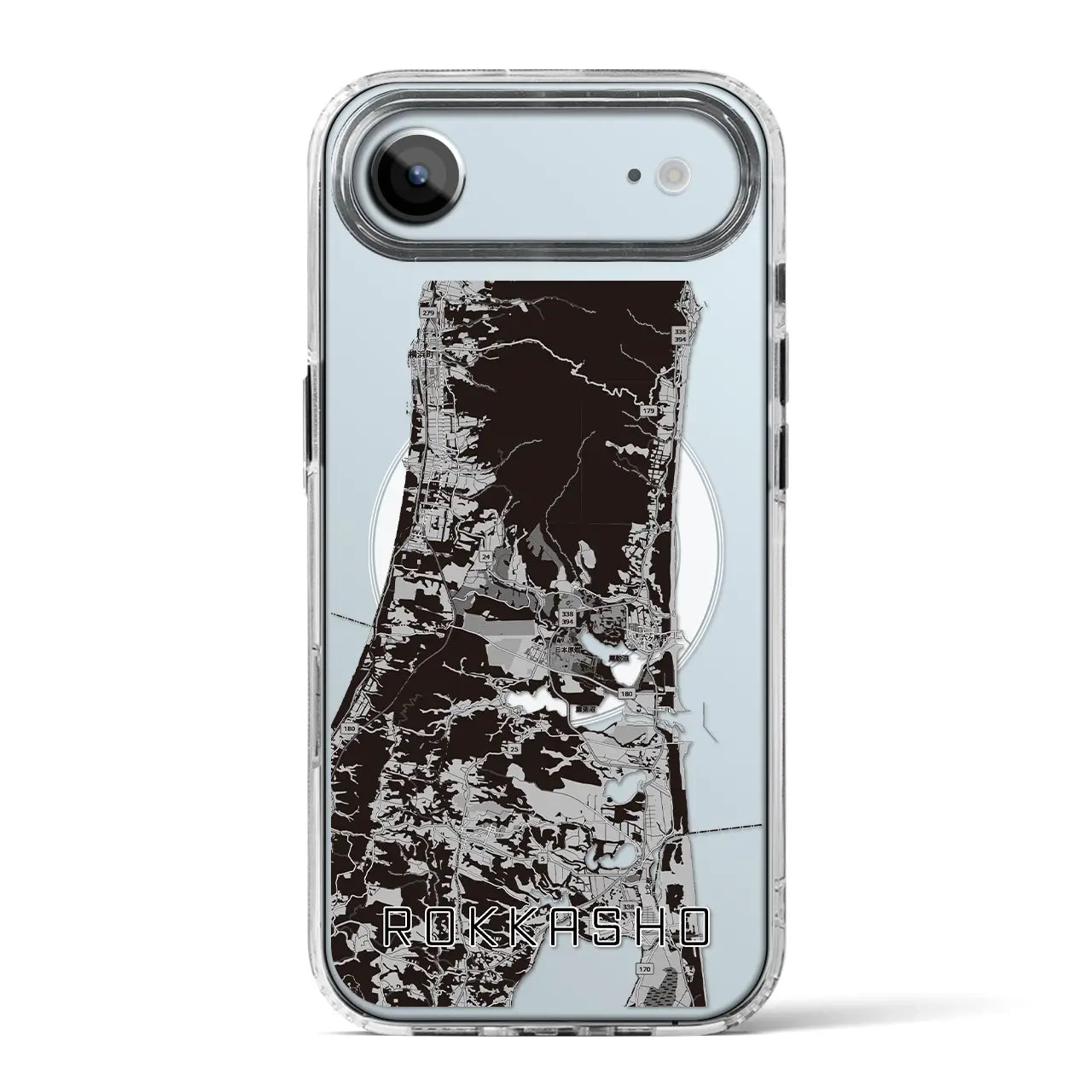 【六ヶ所（青森県）】地図柄iPhoneケース（MagSafeタイプ）