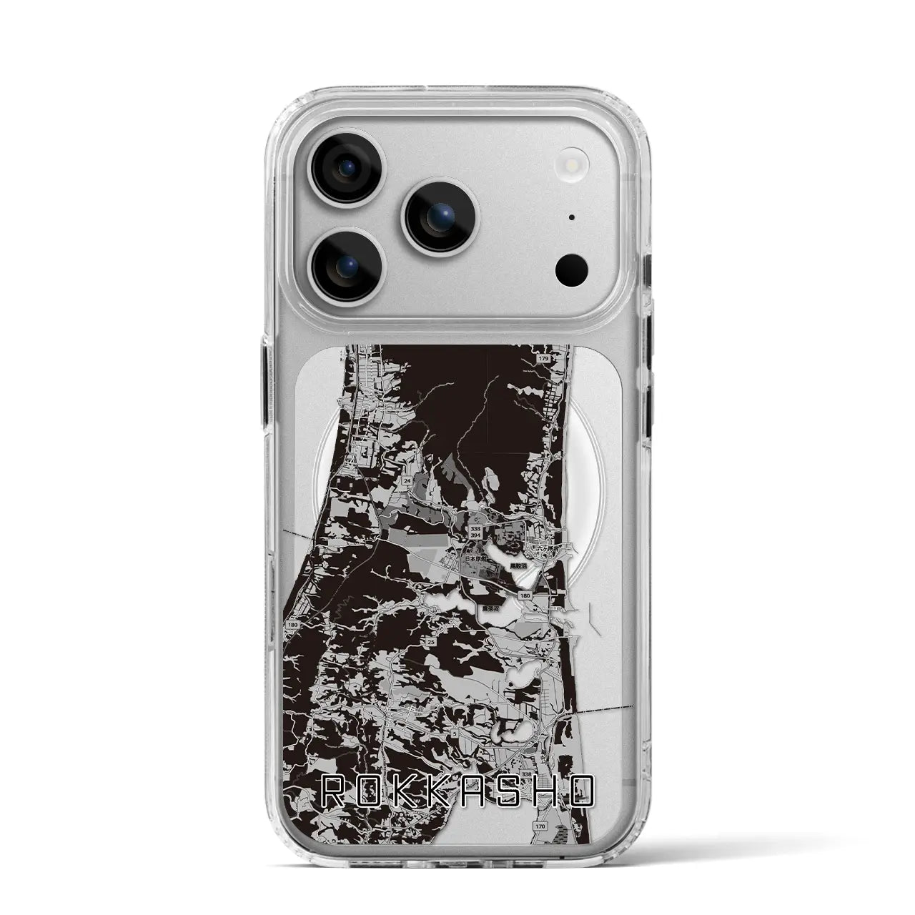 【六ヶ所（青森県）】地図柄iPhoneケース（MagSafeタイプ）