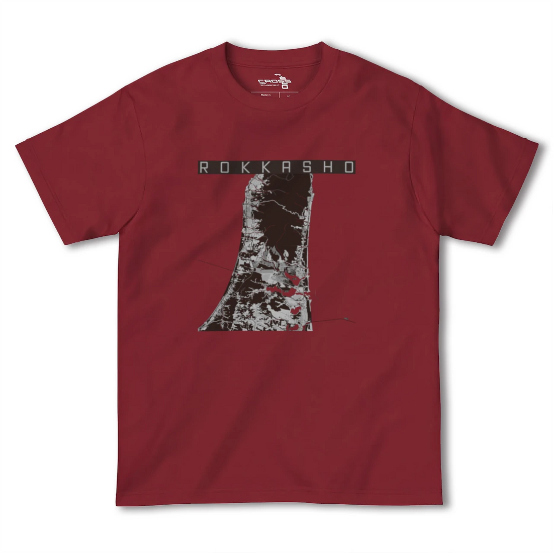 【六ヶ所（青森県）】地図柄ヘビーウェイトTシャツ