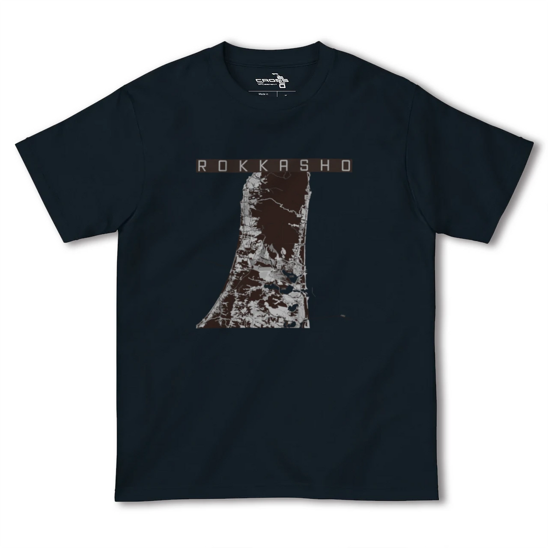 【六ヶ所（青森県）】地図柄ヘビーウェイトTシャツ
