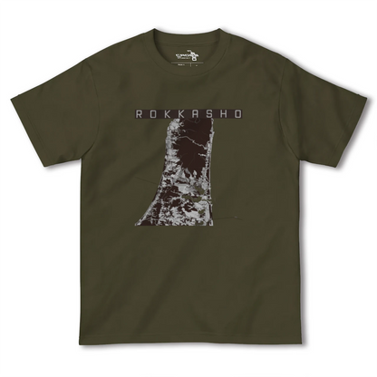 【六ヶ所（青森県）】地図柄ヘビーウェイトTシャツ