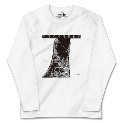 【六ヶ所（青森県）】地図柄ロングスリーブTシャツ