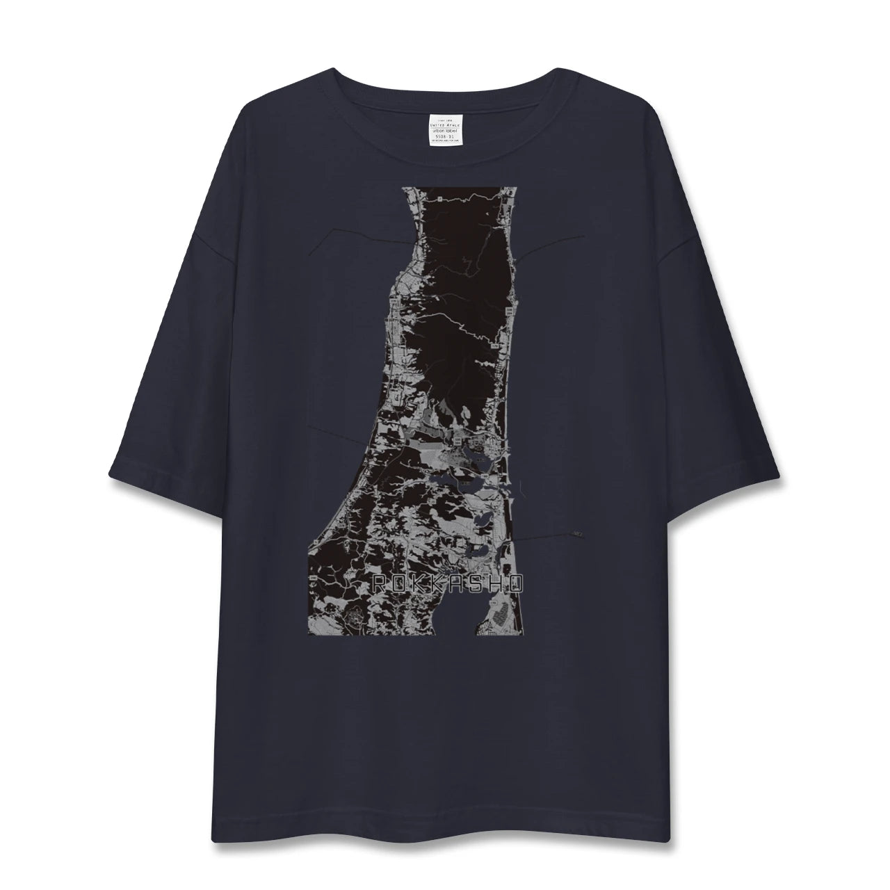 【六ヶ所（青森県）】地図柄ビッグシルエットTシャツ