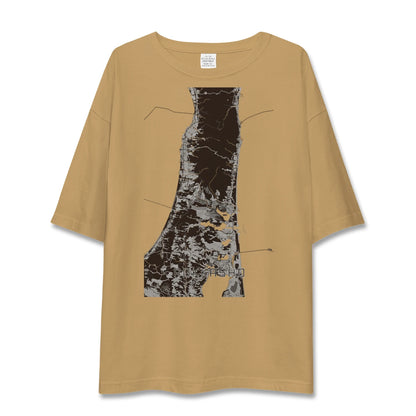 【六ヶ所（青森県）】地図柄ビッグシルエットTシャツ