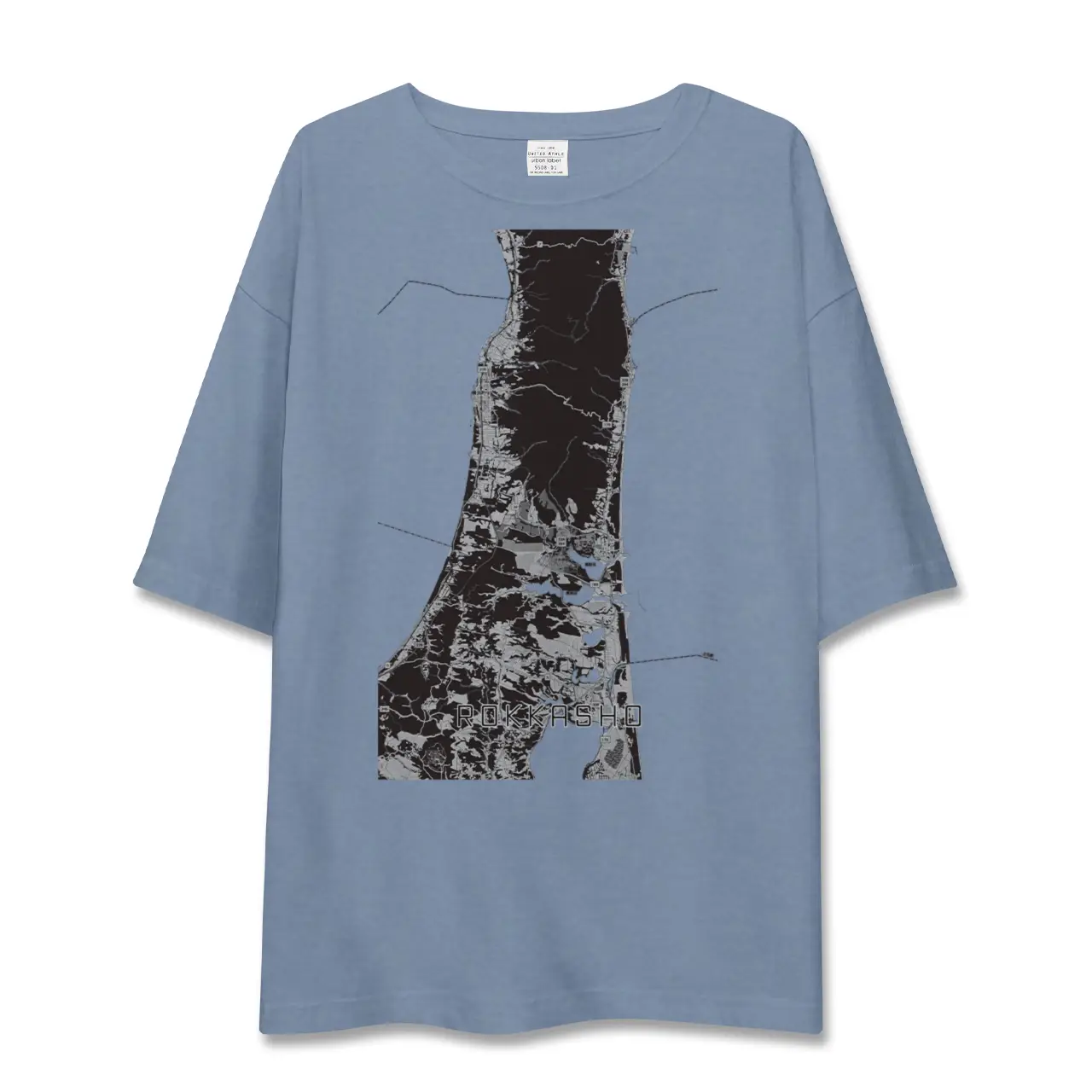 【六ヶ所（青森県）】地図柄ビッグシルエットTシャツ