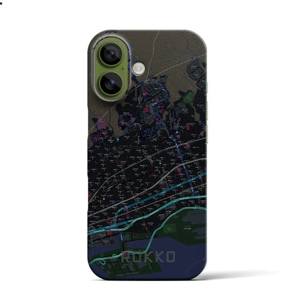 【六甲（兵庫県）】地図柄iPhoneケース（バックカバータイプ）