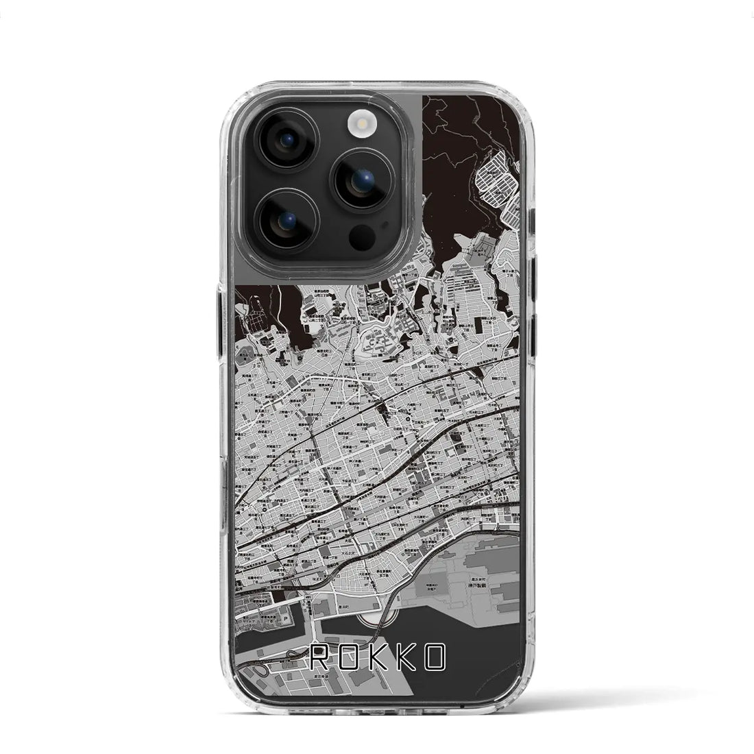 【六甲(兵庫県)】地図柄iPhoneケース(MagSafeタイプ)