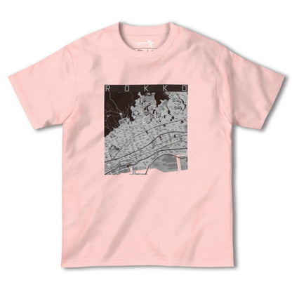 【六甲（兵庫県）】地図柄ヘビーウェイトTシャツ