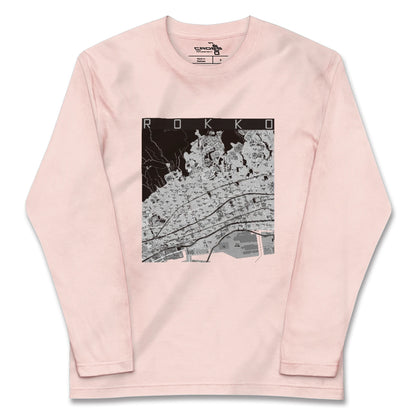 【六甲（兵庫県）】地図柄ロングスリーブTシャツ