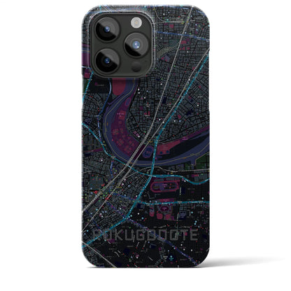 【六郷土手（東京都）】地図柄iPhoneケース（バックカバータイプ）