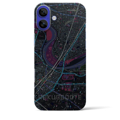 【六郷土手（東京都）】地図柄iPhoneケース（バックカバータイプ）