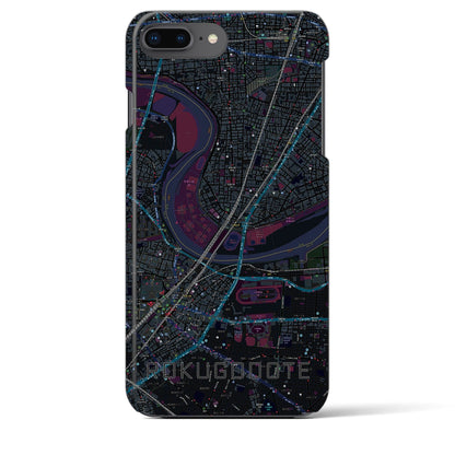 【六郷土手（東京都）】地図柄iPhoneケース（バックカバータイプ）