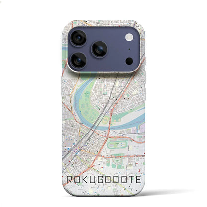 【六郷土手（東京都）】地図柄iPhoneケース（バックカバータイプ）