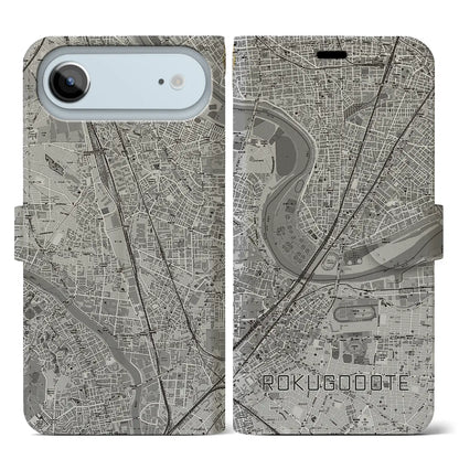 【六郷土手（東京都）】地図柄iPhoneケース（手帳タイプ）