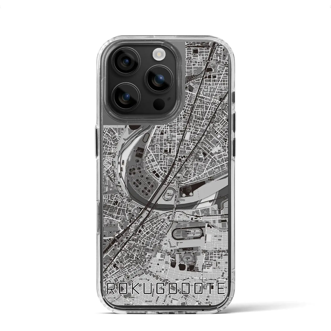 【六郷土手（東京都）】地図柄iPhoneケース（MagSafeタイプ）
