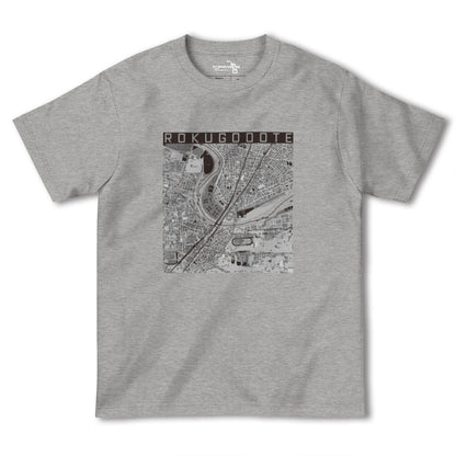 【六郷土手（東京都）】地図柄ヘビーウェイトTシャツ