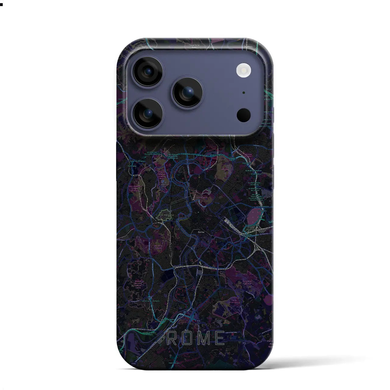 【ローマ（イタリア）】地図柄iPhoneケース（バックカバータイプ）