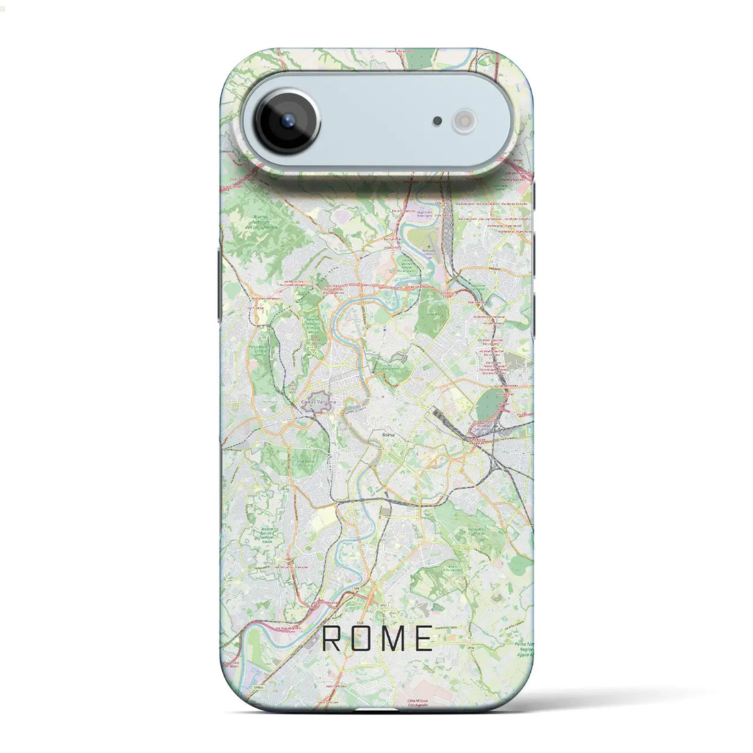 【ローマ(イタリア)】地図柄iPhoneケース(バックカバータイプ)ナチュラル・iPhone 17 Pro Max 用