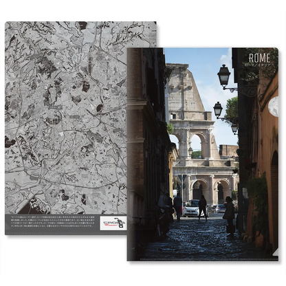 【ローマ（イタリア）】Map World クリアファイル