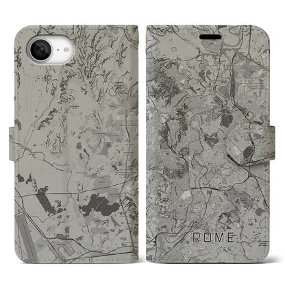 【ローマ（イタリア）】地図柄iPhoneケース（手帳タイプ）