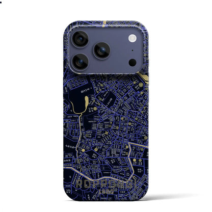 【六本木（東京都）】万延江戸図iPhoneケース（バックカバータイプ）